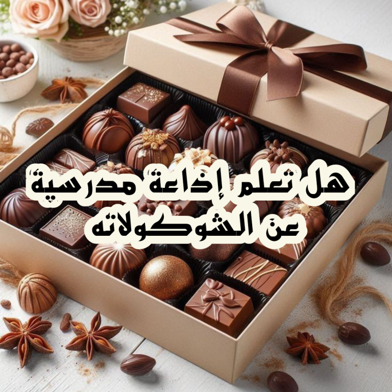 هل تعلم عن الشوكولاتة قصير للإذاعة المدرسية
